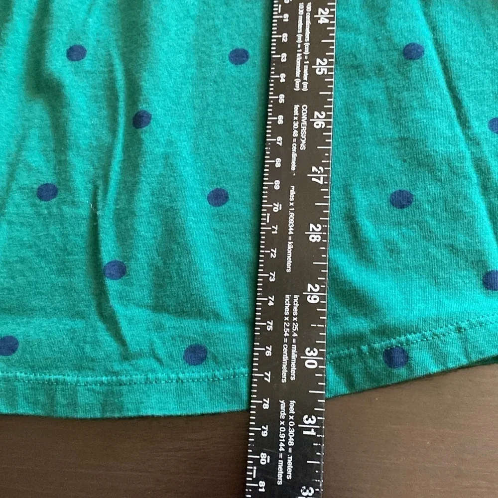 GAP Green Kids Dress with Navy Dots. Size XL.